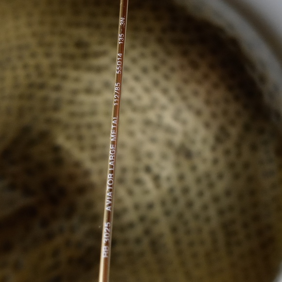 Ray-Ban Gold / Smoked Amber Brown Aviator Sunglasses - Picture 9 of 10